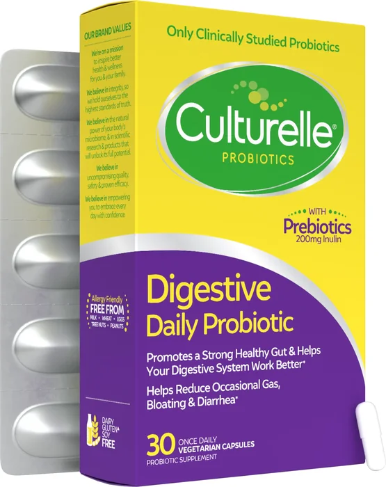Culturelle Digestive Daily Probiotic Capsules 30-count package