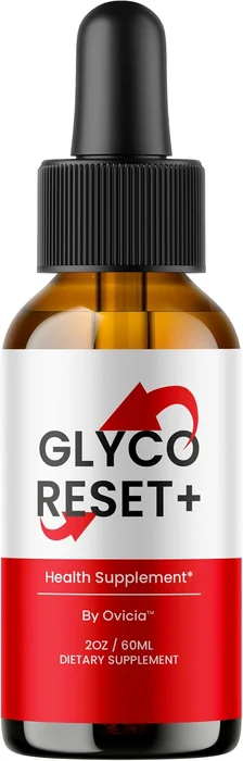 Glyco Reset+ dropper bottle, 2 oz (60 mL), front label as pictured in the distributor's listing